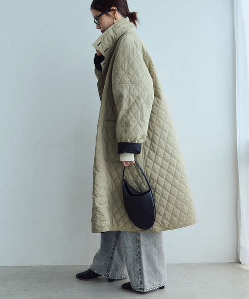 IENA LA BOUCLE(イエナラブークル)の「IENA LA BOUCLE リバーパテットキルティングコート(その他アウター・レディース・ブラック/ベージュ系その他・36/38)」の13枚目の写真