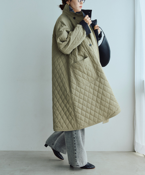 IENA LA BOUCLE(イエナラブークル)の「IENA LA BOUCLE リバーパテットキルティングコート(その他アウター・レディース・ブラック/ベージュ系その他・36/38)」の15枚目の写真