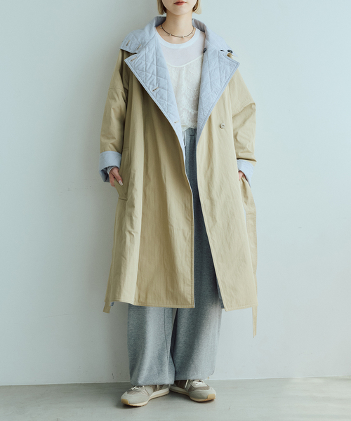 IENA LA BOUCLE(イエナラブークル)の「IENA LA BOUCLE リバーパテットキルティングコート(その他アウター・レディース・ブラック/ベージュ系その他・36/38)」の19枚目の写真