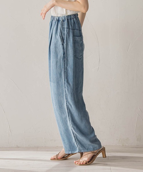 Droite lautreamont（ドロワットロートレアモン）の「Air DENIMイージーパンツ（その他パンツ・レディース・ブラック/ブルー・S/M）」の22枚目の写真
