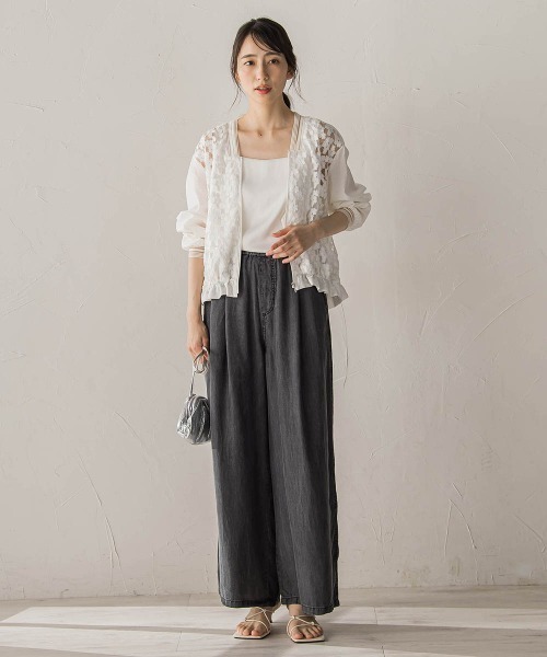 Droite lautreamont（ドロワットロートレアモン）の「Air DENIMイージーパンツ（その他パンツ・レディース・ブラック/ブルー・S/M）」の11枚目の写真