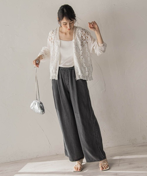 Droite lautreamont（ドロワットロートレアモン）の「Air DENIMイージーパンツ（その他パンツ・レディース・ブラック/ブルー・S/M）」の13枚目の写真