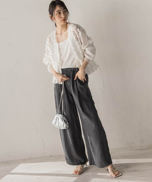 Droite lautreamont（ドロワットロートレアモン）の「Air DENIMイージーパンツ（その他パンツ・レディース・ブラック/ブルー・S/M）」の15枚目の写真