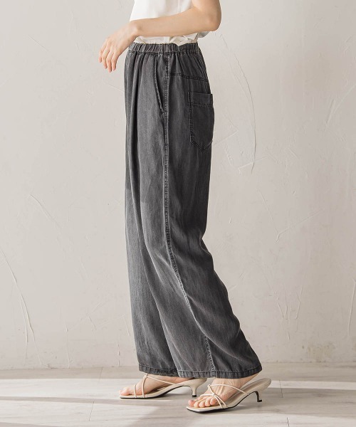 Droite lautreamont（ドロワットロートレアモン）の「Air DENIMイージーパンツ（その他パンツ・レディース・ブラック/ブルー・S/M）」の5枚目の写真