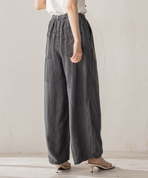 Droite lautreamont（ドロワットロートレアモン）の「Air DENIMイージーパンツ（その他パンツ・レディース・ブラック/ブルー・S/M）」の6枚目の写真