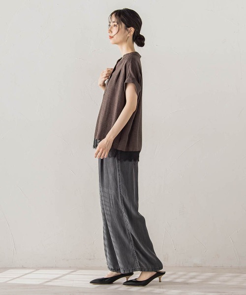 Droite lautreamont（ドロワットロートレアモン）の「Air DENIMイージーパンツ（その他パンツ・レディース・ブラック/ブルー・S/M）」の19枚目の写真