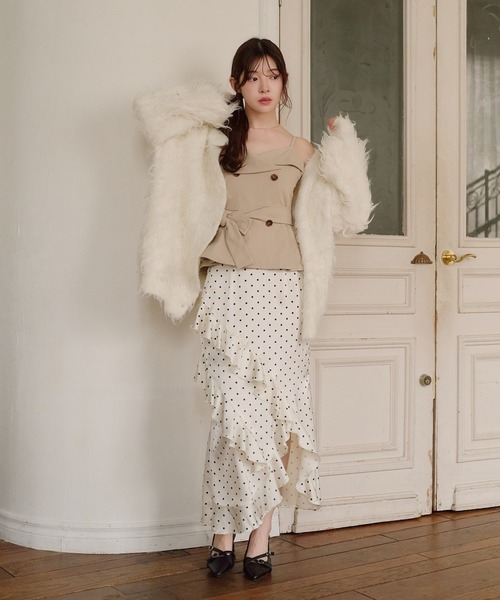 fupel(フぺル)の「trench cami tops / トレンチキャミトップス(キャミソール・レディース・ベージュ/カーキ・FREE)」の17枚目の写真