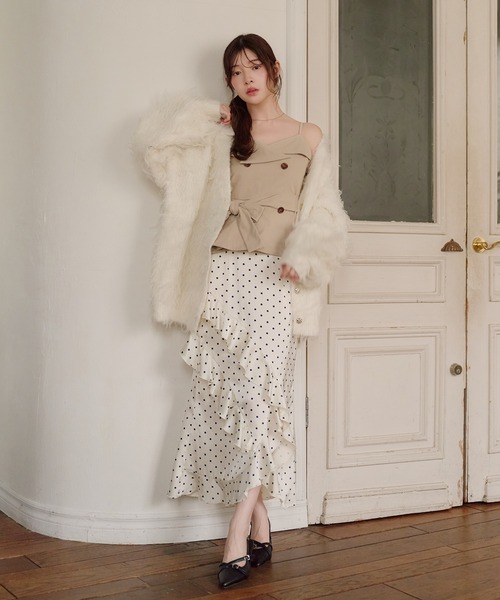 fupel(フぺル)の「trench cami tops / トレンチキャミトップス(キャミソール・レディース・ベージュ/カーキ・FREE)」の19枚目の写真