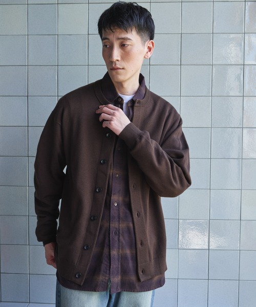 URBAN RESEARCH DOORS(アーバンリサーチドアーズ)の「『UR TECH』 200日 クルーネックカーディガン(カーディガン/ボレロ・メンズ・ブラック/ブラウン/ボルドー・LARGE/X-LARGE/MEDIUM)」の13枚目の写真