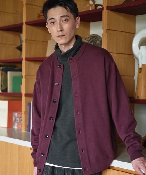 URBAN RESEARCH DOORS(アーバンリサーチドアーズ)の「『UR TECH』 200日 クルーネックカーディガン(カーディガン/ボレロ・メンズ・ブラック/ブラウン/ボルドー・LARGE/X-LARGE/MEDIUM)」の18枚目の写真
