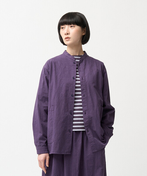 ORCIVAL(オーシバル)の「ORCIVAL | コットンツイル スタンドカラー長袖シャツ WOMEN(シャツ/ブラウス・レディース・ブラウン系その他2・1)」の9枚目の写真