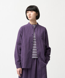 ORCIVAL | ORCIVAL | コットンツイル スタンドカラー長袖シャツ WOMEN(シャツ/ブラウス)