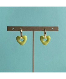 【Seolrem】アクリルハート2wayフープピアス(MA)