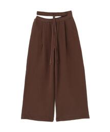 CLANE/クラネ/SLASH WAIST SWEAT PANTS