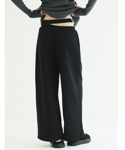 CLANE(クラネ)の「CLANE/クラネ/SLASH WAIST SWEAT PANTS(スウェットパンツ・レディース・ブラック/グレー/ブラウン系その他5・1)」の8枚目の写真
