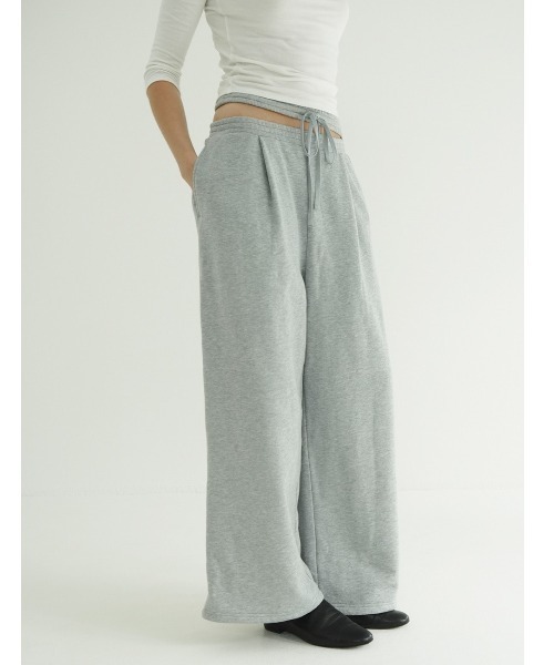 CLANE(クラネ)の「CLANE/クラネ/SLASH WAIST SWEAT PANTS(スウェットパンツ・レディース・ブラック/グレー/ブラウン系その他5・1)」の18枚目の写真