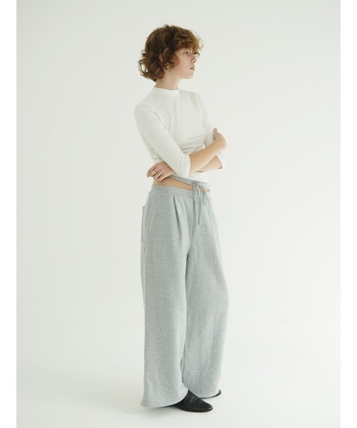 CLANE(クラネ)の「CLANE/クラネ/SLASH WAIST SWEAT PANTS(スウェットパンツ・レディース・ブラック/グレー/ブラウン系その他5・1)」の21枚目の写真