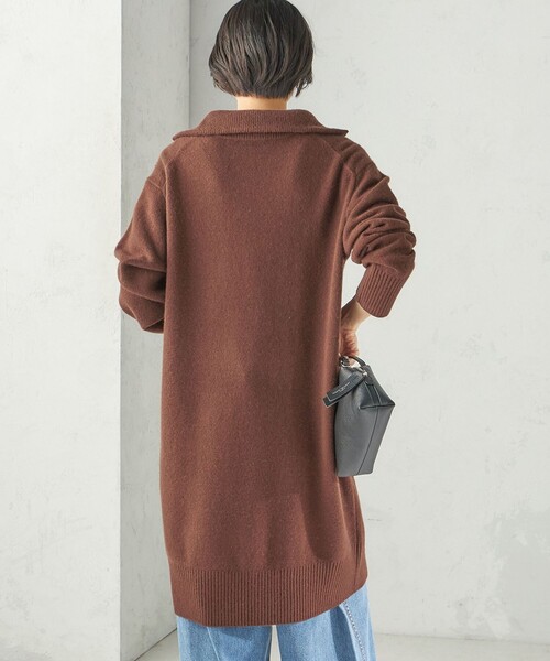 SHIPS(シップス)の「〈手洗い可能〉ウール カシミヤ ハーフジップ ワンピース(ワンピース・レディース・ブラウン/グレー・ONE SIZE)」の18枚目の写真