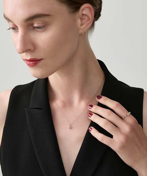 agate K18 ダイヤモンド ネックレス Limited Edition》K18ダイヤモンドネックレス（0.07ct）（ネックレス