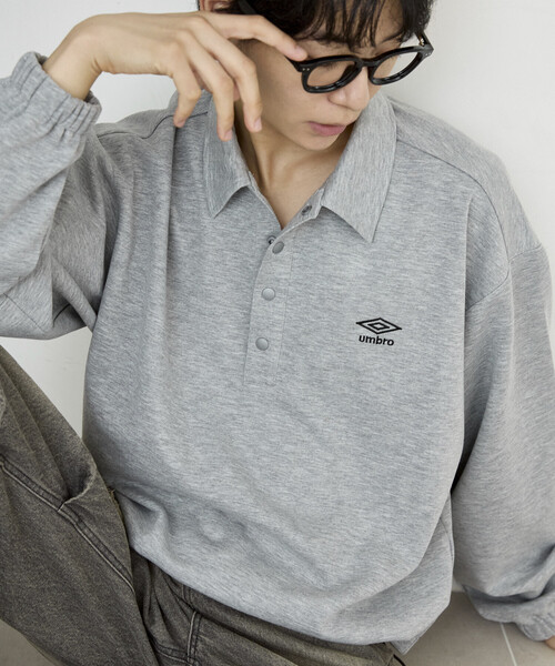 Umbro イングランド　ポロシャツ グレー セール】UMBRO × PUBLUX/アンブロ <セットアップ対応>別注 ダンボール