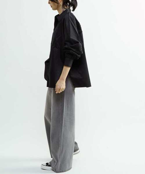 CONVERSE TOKYO(コンバーストウキョウ)の「【HL】DOUBLE WAIST WIDE DENIM PANTS(デニムパンツ・レディース・ブルー/グレー・M/S)」の11枚目の写真