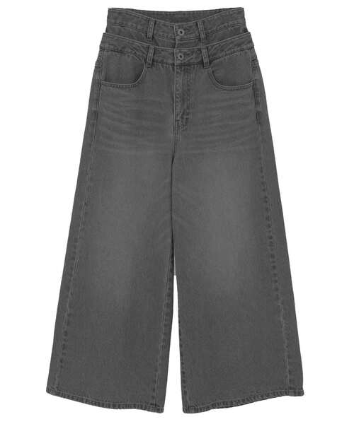 CONVERSE TOKYO(コンバーストウキョウ)の「【HL】DOUBLE WAIST WIDE DENIM PANTS(デニムパンツ・レディース・ブルー/グレー・M/S)」の15枚目の写真