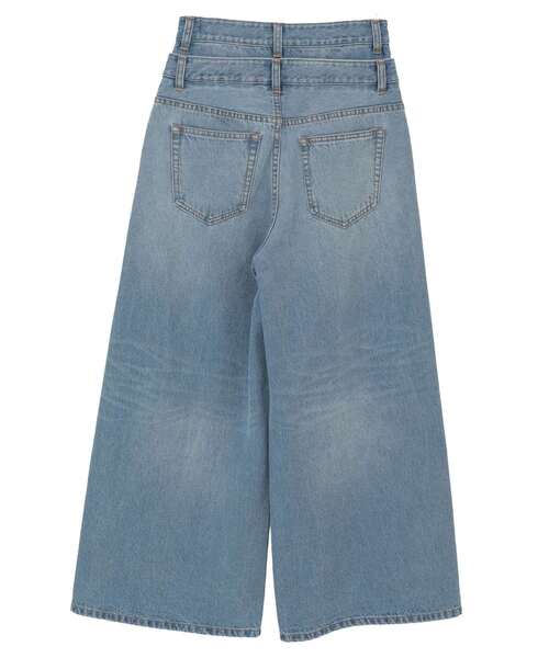 CONVERSE TOKYO(コンバーストウキョウ)の「【HL】DOUBLE WAIST WIDE DENIM PANTS(デニムパンツ・レディース・ブルー/グレー・M/S)」の16枚目の写真