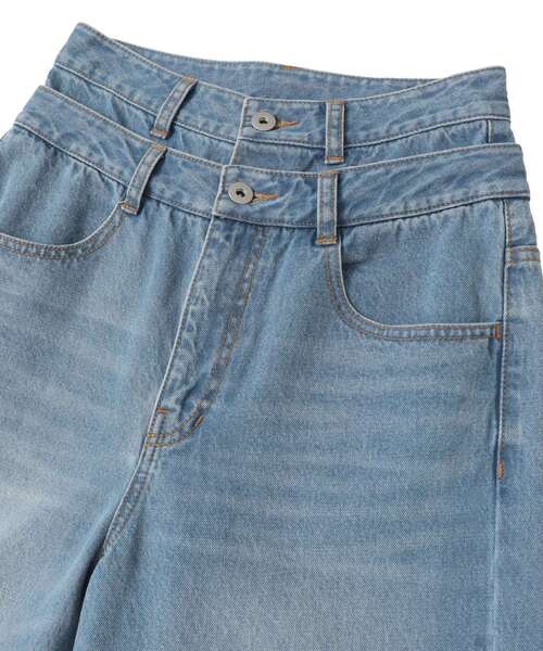 CONVERSE TOKYO(コンバーストウキョウ)の「【HL】DOUBLE WAIST WIDE DENIM PANTS(デニムパンツ・レディース・ブルー/グレー・M/S)」の19枚目の写真