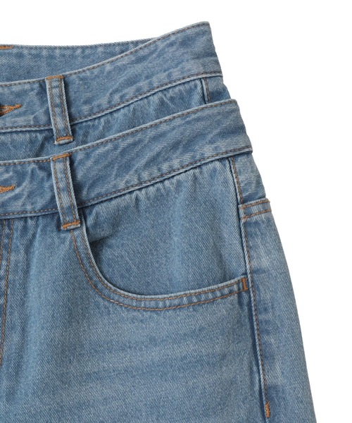 CONVERSE TOKYO(コンバーストウキョウ)の「【HL】DOUBLE WAIST WIDE DENIM PANTS(デニムパンツ・レディース・ブルー/グレー・M/S)」の21枚目の写真