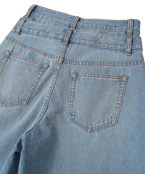 CONVERSE TOKYO(コンバーストウキョウ)の「【HL】DOUBLE WAIST WIDE DENIM PANTS(デニムパンツ・レディース・ブルー/グレー・M/S)」の22枚目の写真
