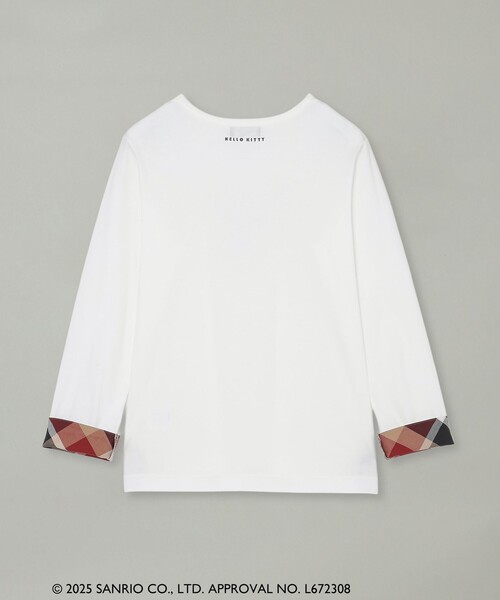 BLUE LABEL CRESTBRIDGE(ブルーレーベルクレストブリッジ)の「【ハローキティコラボ】ロングTシャツ(Tシャツ/カットソー・レディース・ブラック/ホワイト・38)」の3枚目の写真