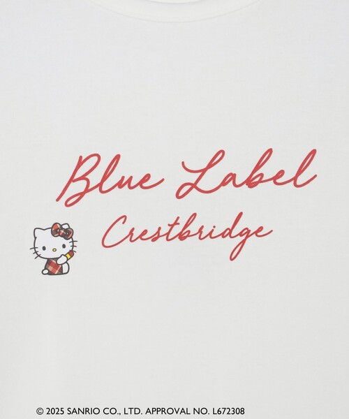 BLUE LABEL CRESTBRIDGE(ブルーレーベルクレストブリッジ)の「【ハローキティコラボ】ロングTシャツ(Tシャツ/カットソー・レディース・ブラック/ホワイト・38)」の6枚目の写真