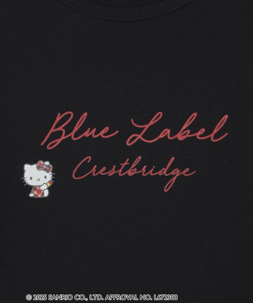 BLUE LABEL CRESTBRIDGE(ブルーレーベルクレストブリッジ)の「【ハローキティコラボ】ロングTシャツ(Tシャツ/カットソー・レディース・ブラック/ホワイト・38)」の12枚目の写真