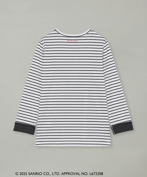 BLUE LABEL CRESTBRIDGE(ブルーレーベルクレストブリッジ)の「【ハローキティコラボ】ロングTシャツ(Tシャツ/カットソー・レディース・ブラック/ホワイト・38)」の15枚目の写真