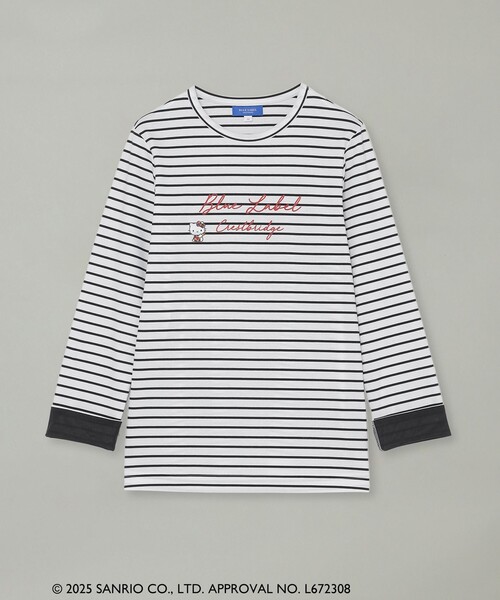 BLUE LABEL CRESTBRIDGE(ブルーレーベルクレストブリッジ)の「【ハローキティコラボ】ロングTシャツ(Tシャツ/カットソー・レディース・ブラック/ホワイト・38)」の20枚目の写真