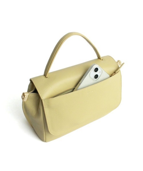 Beau're(ヴュレ)の「【BEAURE/ビュレ】カウレザー フラップ 2WAYバッグ B-26330(ハンドバッグ・レディース・アイボリー/ベージュ系/ワイン/ブラック・FREE)」の16枚目の写真