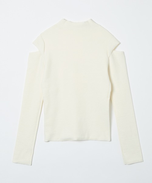 TELOPLAN(テーロプラン)の「【TELOPLAN】26SS新作 Elijah Knit Top / エライジャニットトップ(ニット/セーター・レディース・Black/White・ONE SIZE)」の9枚目の写真