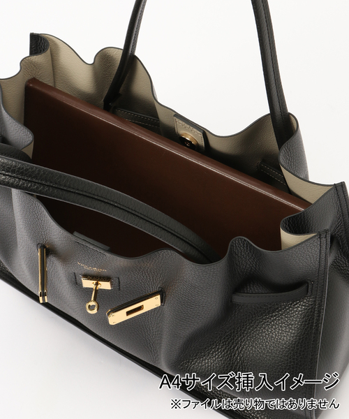 VIOLAd'ORO(ヴィオラドーロ)の「VIOLAd'ORO/ ヴィオラドーロ TRERO BIG TOTE(トートバッグ・レディース・ブラック/ブラウン・FREE)」の11枚目の写真