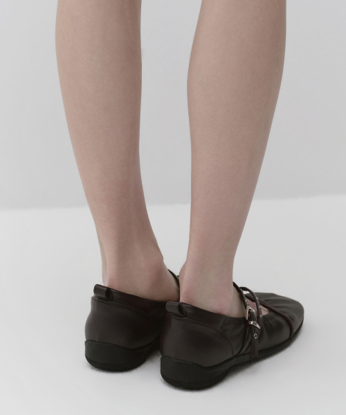 MUSINSA STANDARD WOMAN（ムシンサスタンダードウーマン）の「ウィメンズストラップメリージェーン [ブラウン]（バレエシューズ・レディース・その他・23cm/23.5cm/24cm/24.5cm/25cm）」の3枚目の写真