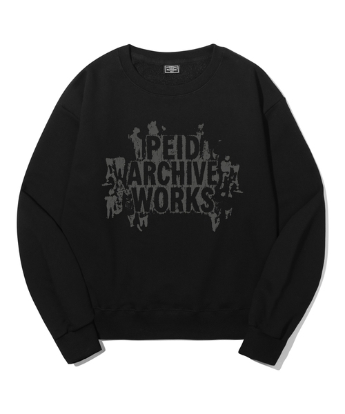 PEID(ペイド)の「PD ロードワークス セミクロップスウェット 2Color(スウェット・レディース・ブラック/アッシュグレー・X-LARGE/XX-LARGE)」の1枚目の写真