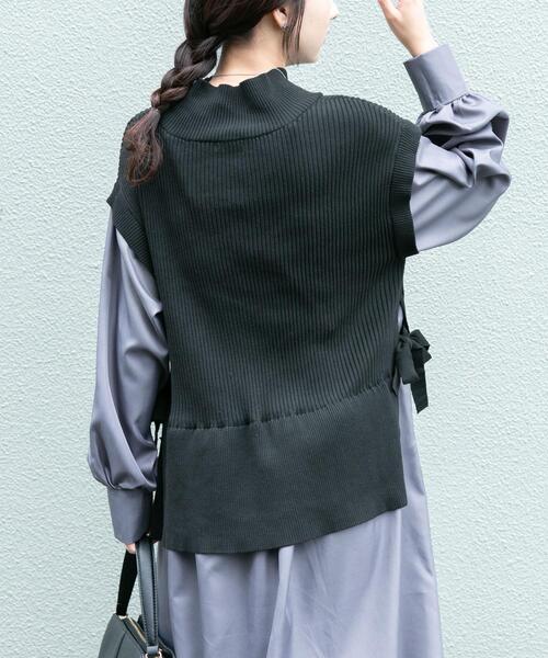 ITEMS URBANRESEARCH（アイテムズ アーバンリサーチ）の「ニットベストドッキングワンピース（ワンピース・レディース・グレー系その他/チャコールグレー/ブラウン・FREE）」の21枚目の写真