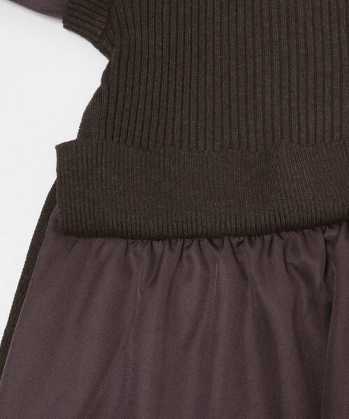 ITEMS URBANRESEARCH（アイテムズ アーバンリサーチ）の「ニットベストドッキングワンピース（ワンピース・レディース・グレー系その他/チャコールグレー/ブラウン・FREE）」の15枚目の写真