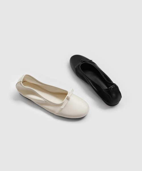 JELLY BEANS(ジェリービーンズ)の「Diara(ディアラ)ノットリボンフラットパンプス(220-65103)SAPPUN(サプン)(パンプス・レディース・ブラック/アイボリー/レッド・24/23.5/23/22.5/24.5)」の4枚目の写真