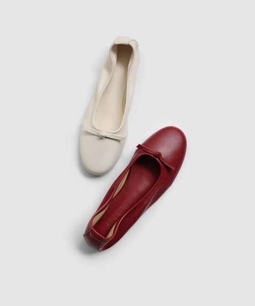 JELLY BEANS(ジェリービーンズ)の「Diara(ディアラ)ノットリボンフラットパンプス(220-65103)SAPPUN(サプン)(パンプス・レディース・ブラック/アイボリー/レッド・24/23.5/23/22.5/24.5)」の5枚目の写真
