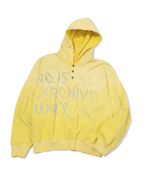 MAINBOOTH（メインブース）の「Archive Unit Washed Hood T-shirt(LEMON)（パーカー）」