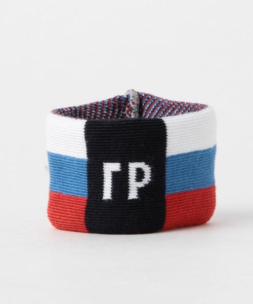 Gosha Rubchinskiy（ゴーシャラブチンスキー）の「GOSHA RUBCHINSKIY(ゴーシャ ラブチンスキー) WRIST BAND（バングル/リストバンド・メンズ・ライトグレー/レッド/ネイビー・FREE）」の3枚目の写真