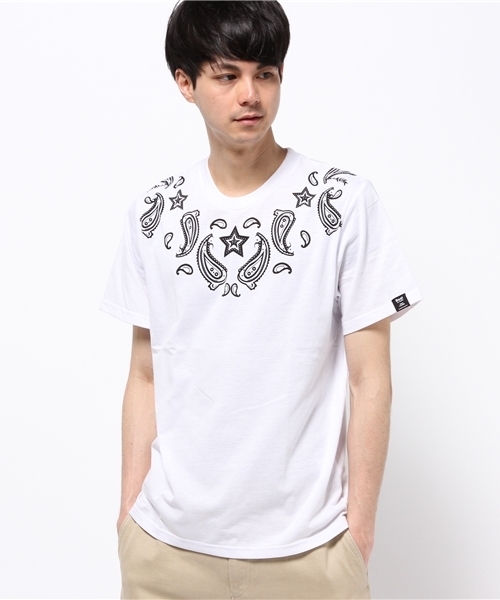 【売却済みです】ヴァンスエクスチェンジ　ブルー　TシャツL セール】ヴィランズマガジンTシャツ（Tシャツ/カットソー