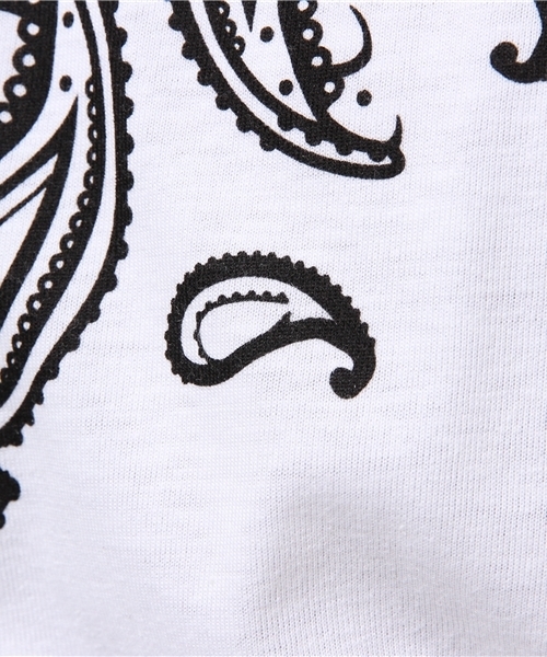 VENCEEXCHANGE(ヴァンスエクスチェンジ)の「首元バンダナ柄BIGT(Tシャツ/カットソー・メンズ・オフホワイト/ブラック・LARGE/MEDIUM)」の4枚目の写真