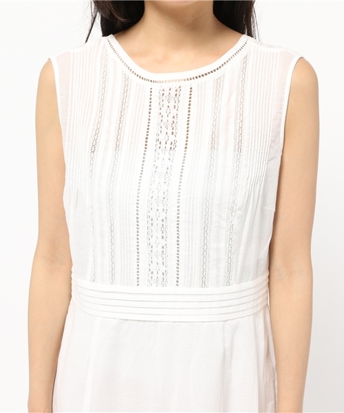 MOUSSY（マウジー）の「COTTON LACE LONG OP/F（ワンピース・レディース・オフホワイト/ブラック・2/1）」の6枚目の写真