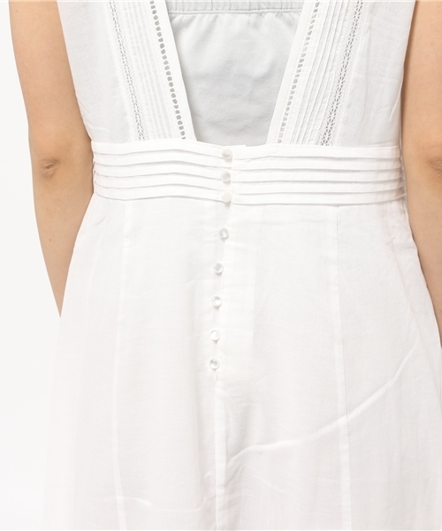 MOUSSY（マウジー）の「COTTON LACE LONG OP/F（ワンピース・レディース・オフホワイト/ブラック・2/1）」の7枚目の写真